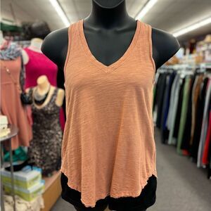 Byron Bat Ladies Small Orange V Neck